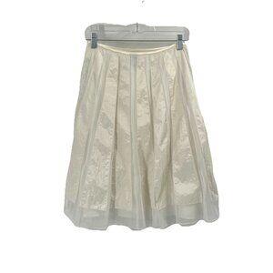 Saint Tropez West White A Line Skirt Fairy Whimsy Cottagecore Coastal Grandma 6